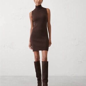 Banana Republic Dark Brown Sleeveless Mini Dress